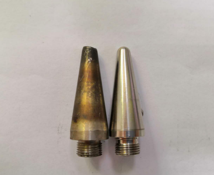 大氣射流型等離子清洗機(jī)新舊內(nèi)電極-昆山普樂斯等離子清洗機(jī)